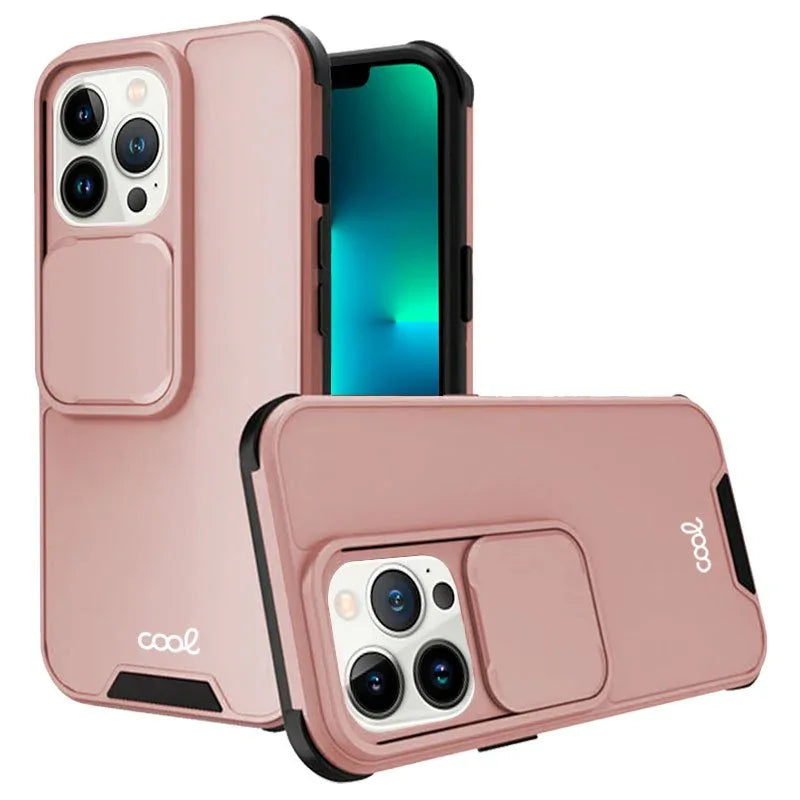 Carcasa COOL para iPhone 13 Pro Hard Camera Rose Gold - PixelPlaza