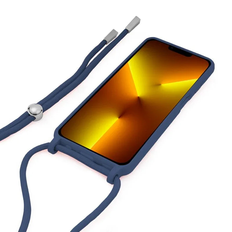 Carcasa COOL para iPhone 13 Pro Max Cordón Liso Marino - PixelPlaza