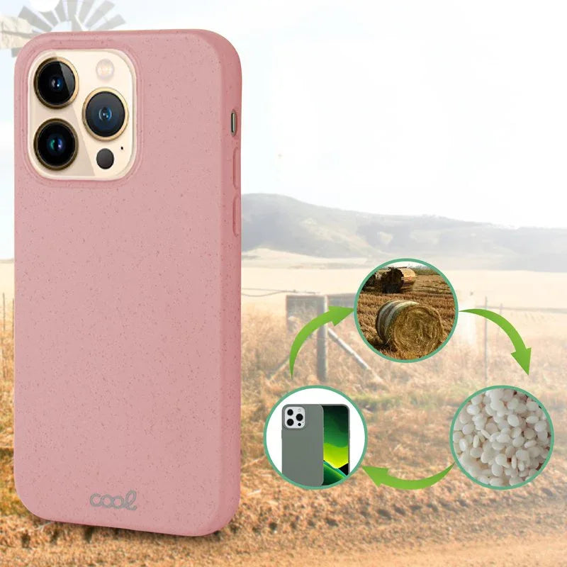 Carcasa COOL para iPhone 13 Pro Max Eco Biodegradable Rosa - PixelPlaza