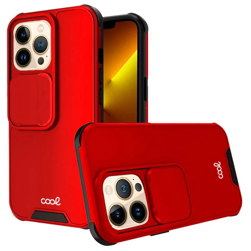 Carcasa COOL para iPhone 13 Pro Max Hard Camera Rojo - PixelPlaza