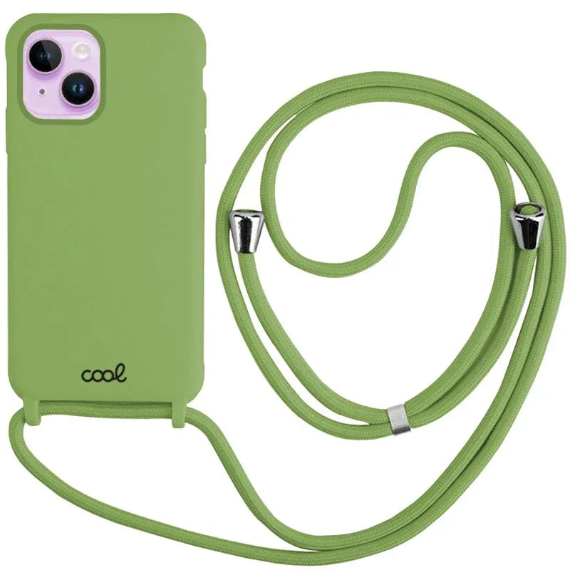 Carcasa COOL para iPhone 14 Cordón Liso Pistacho - PixelPlaza