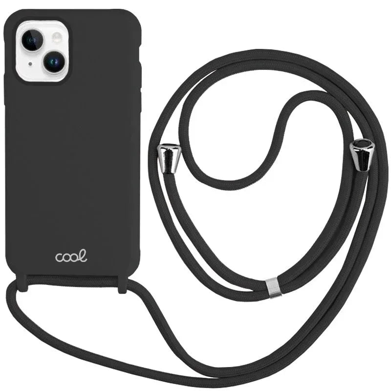 Carcasa COOL para iPhone 14 Plus Cordón Liso Negro - PixelPlaza