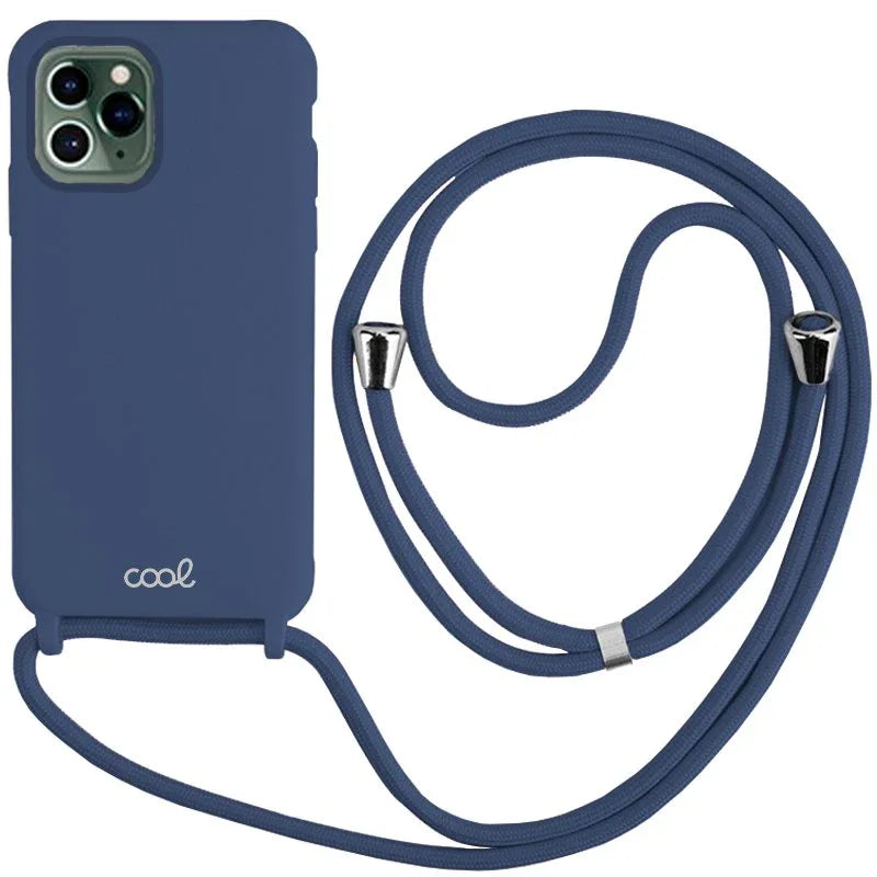 Carcasa COOL para iPhone 14 Pro Cordón Liso Marino - PixelPlaza