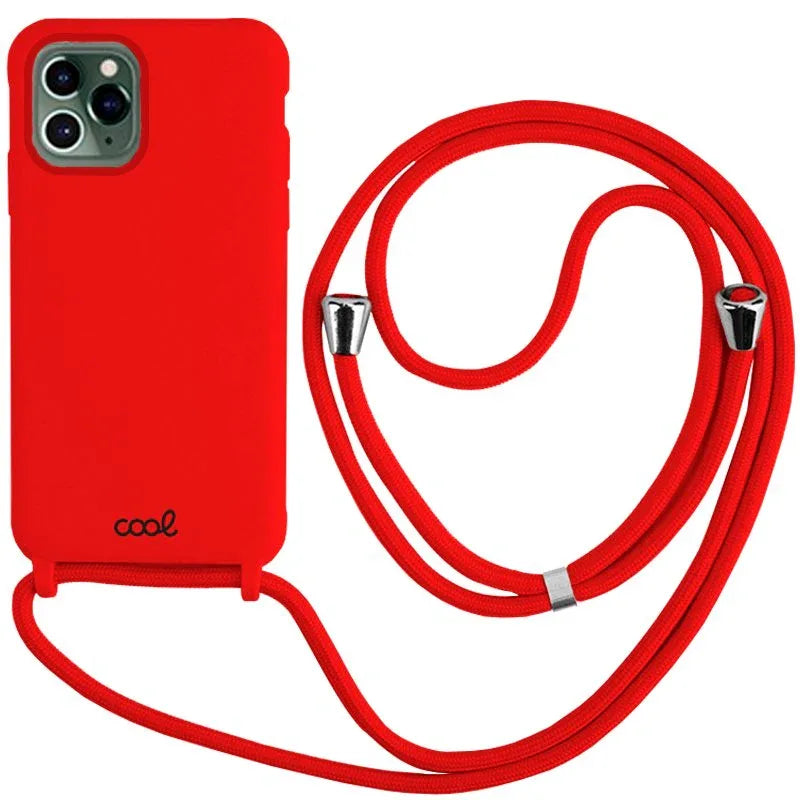 Carcasa COOL para iPhone 14 Pro Cordón Liso Rojo - PixelPlaza