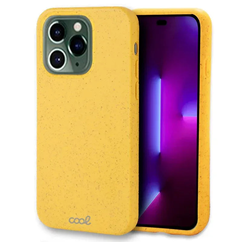 Carcasa COOL para iPhone 14 Pro Eco Biodegradable Amarillo - PixelPlaza