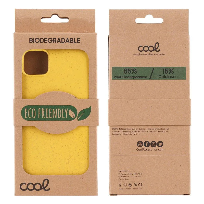 Carcasa COOL para iPhone 14 Pro Eco Biodegradable Amarillo - PixelPlaza