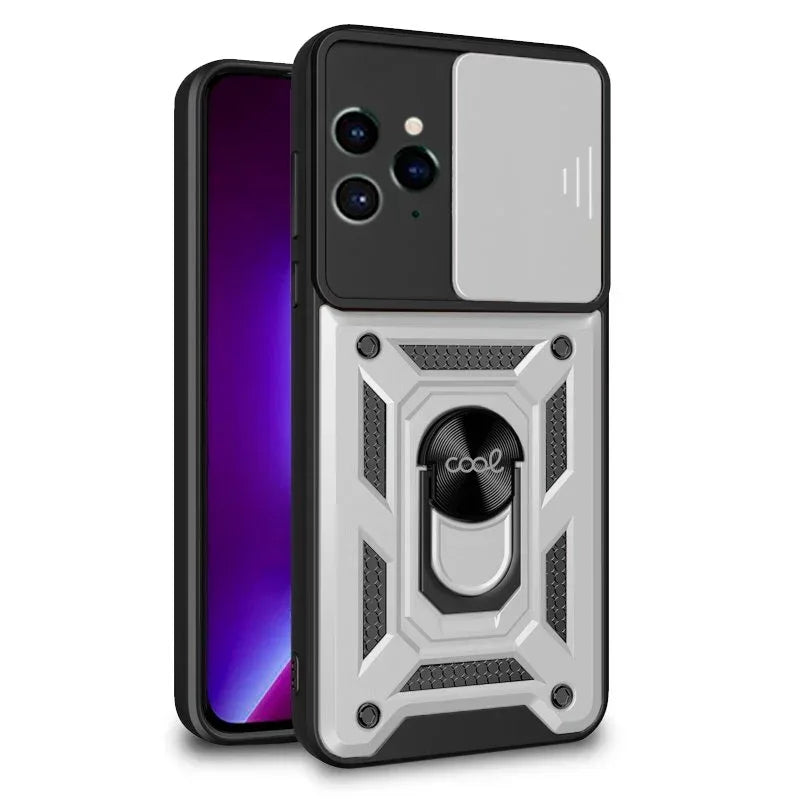 Carcasa COOL para iPhone 14 Pro Hard Ring Plata - PixelPlaza