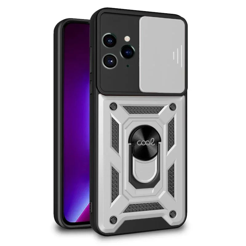 Carcasa COOL para iPhone 14 Pro Hard Ring Plata - PixelPlaza
