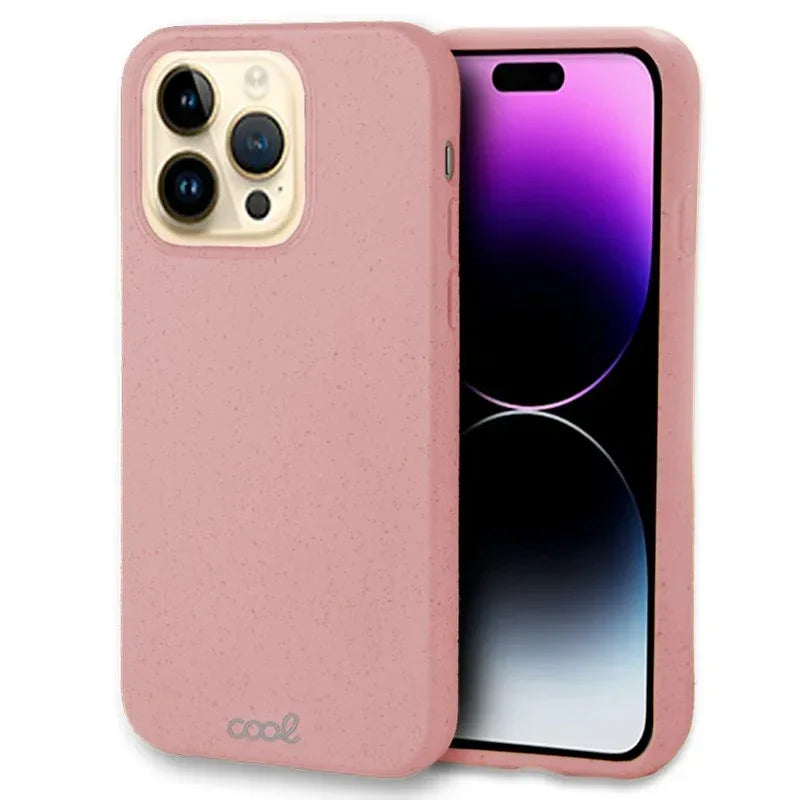 Carcasa COOL para iPhone 14 Pro Max Eco Biodegradable Rosa - PixelPlaza