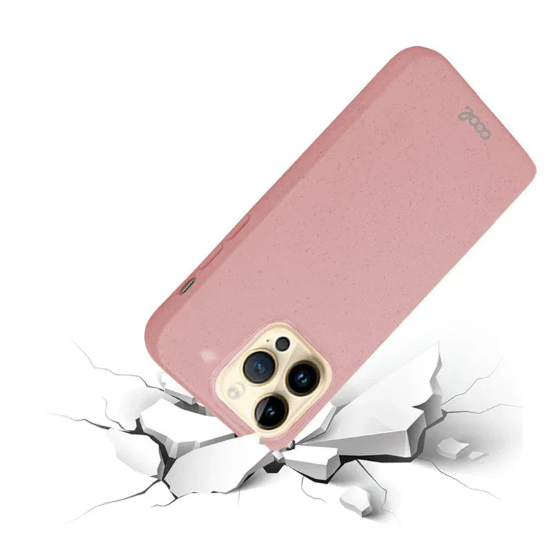 Carcasa COOL para iPhone 14 Pro Max Eco Biodegradable Rosa - PixelPlaza