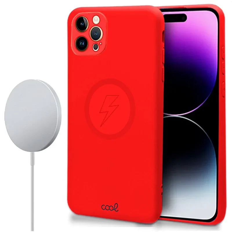 Carcasa COOL Para iPhone 14 Pro Max Magnética Cover Rojo - PixelPlaza
