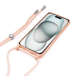 Carcasa COOL para iPhone 15 Cordón Liso Rosa - PixelPlaza