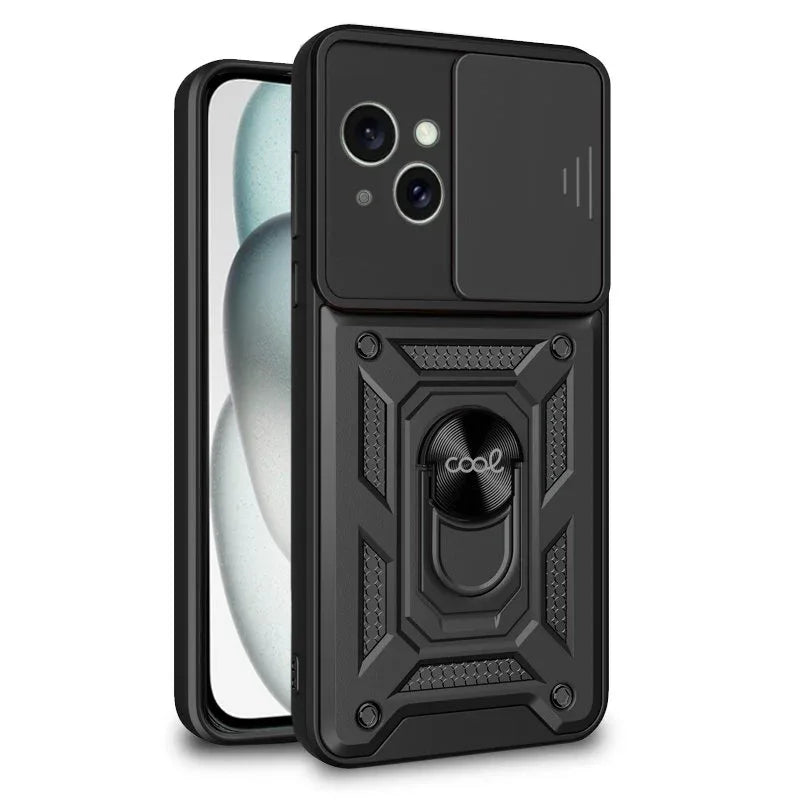 Carcasa COOL para iPhone 15 Hard Ring Negro - PixelPlaza