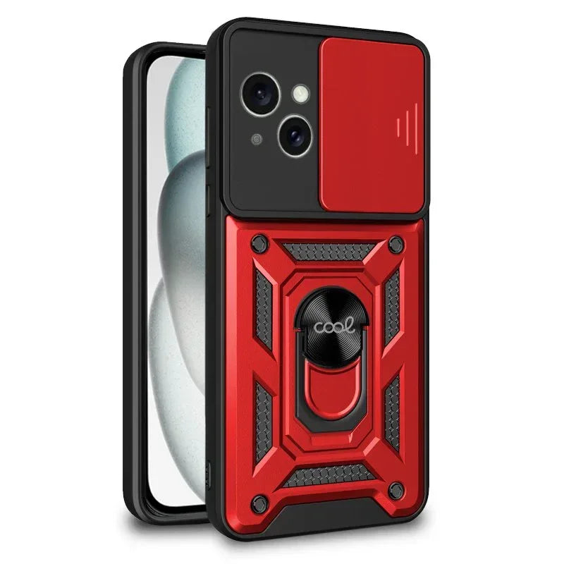 Carcasa COOL para iPhone 15 Hard Ring Rojo - PixelPlaza