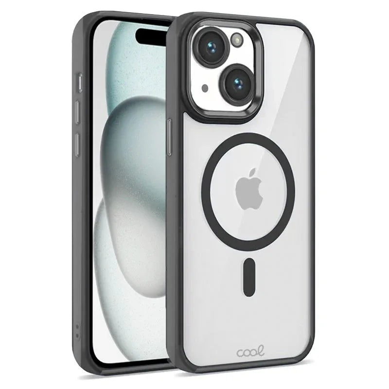 Carcasa COOL para iPhone 15 Magnética Borde Negro - PixelPlaza