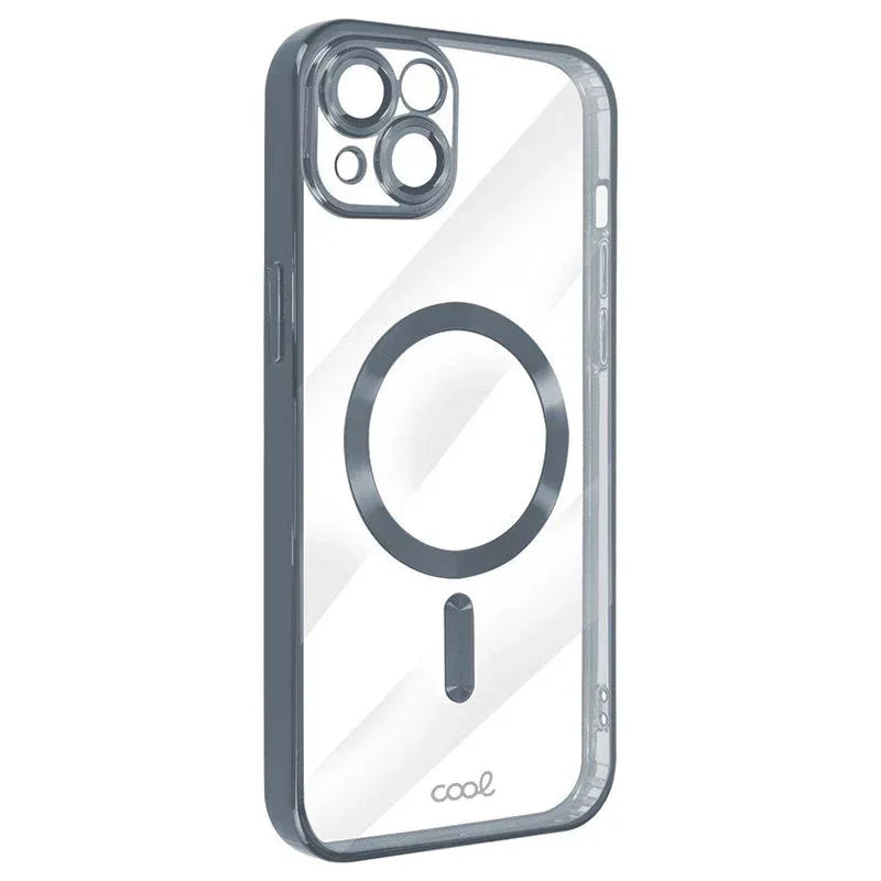 Carcasa COOL para iPhone 15 Magnética Borde Plata - PixelPlaza