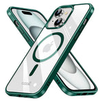 Carcasa COOL para iPhone 15 Magnética Borde Verde - PixelPlaza