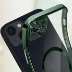 Carcasa COOL para iPhone 15 Magnética Borde Verde - PixelPlaza