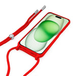 Carcasa COOL para iPhone 15 Plus Cordón Liso Rojo - PixelPlaza