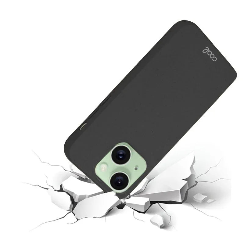 Carcasa COOL para iPhone 15 Plus Eco Biodegradable Negro - PixelPlaza