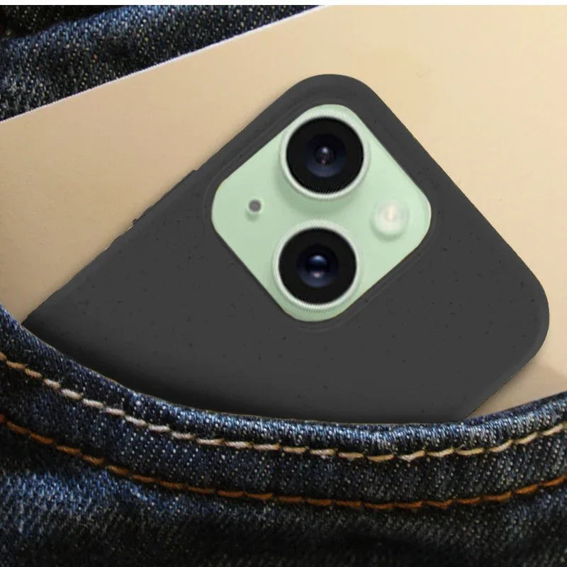 Carcasa COOL para iPhone 15 Plus Eco Biodegradable Negro - PixelPlaza