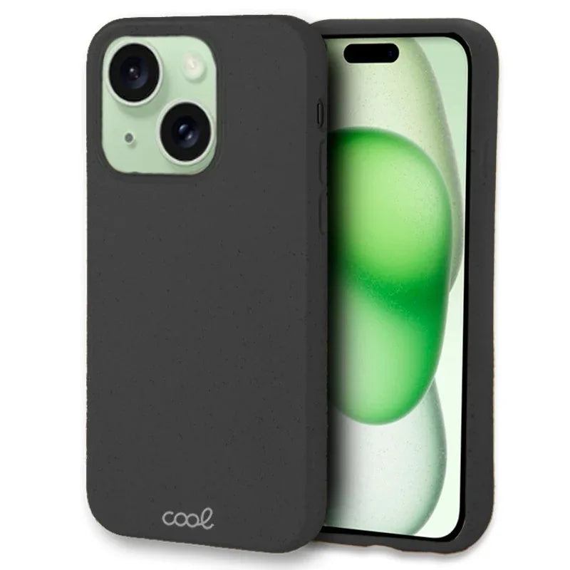 Carcasa COOL para iPhone 15 Plus Eco Biodegradable Negro - PixelPlaza