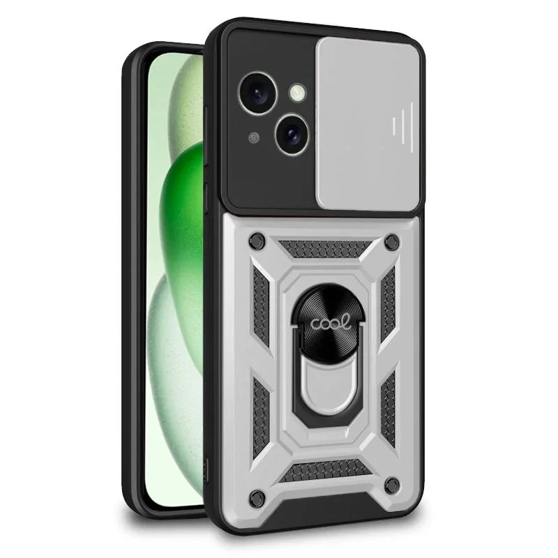 Carcasa COOL para iPhone 15 Plus Hard Ring Plata - PixelPlaza