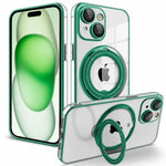 Carcasa COOL para iPhone 15 Plus Magnética Ring Verde - PixelPlaza