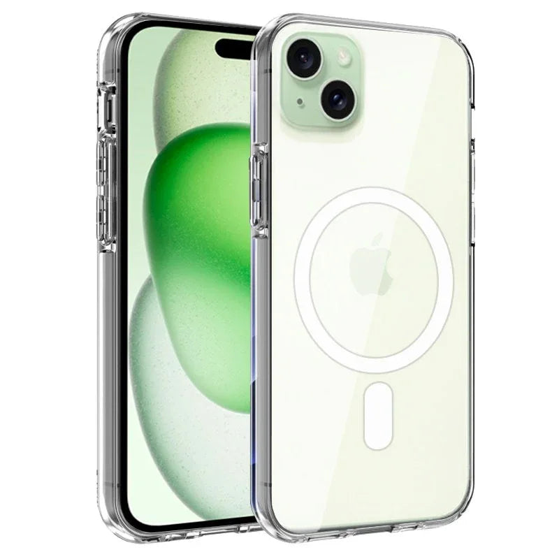 Carcasa COOL para iPhone 15 Plus Magnética Transparente - PixelPlaza