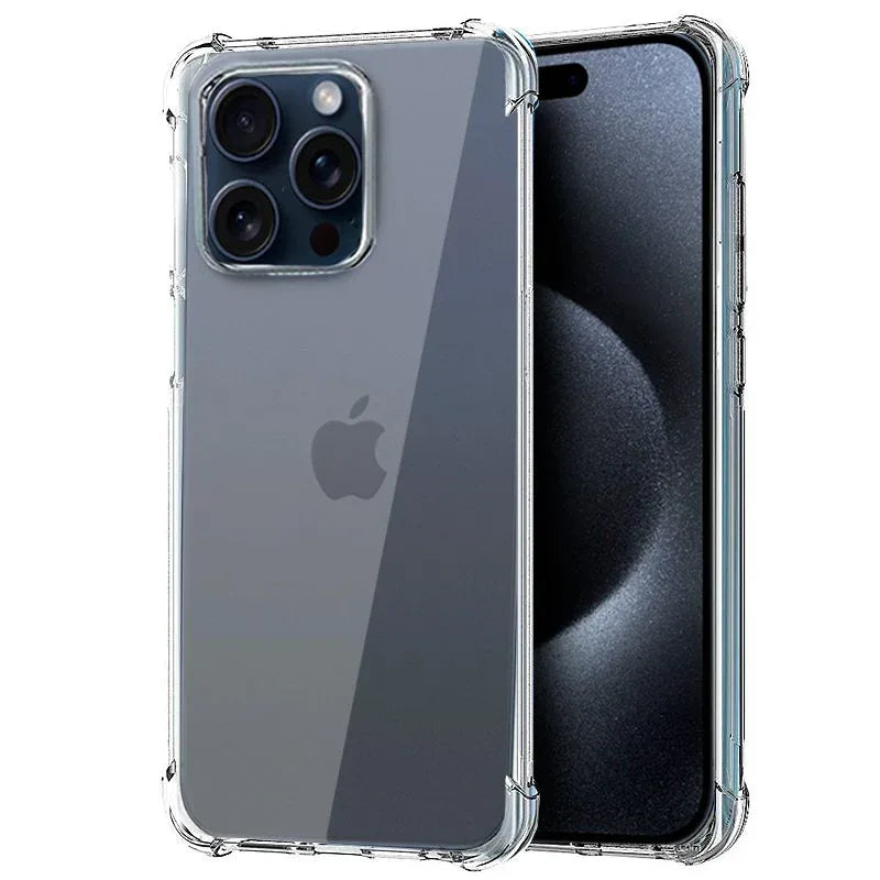 Carcasa COOL para iPhone 15 Pro AntiShock Transparente - PixelPlaza