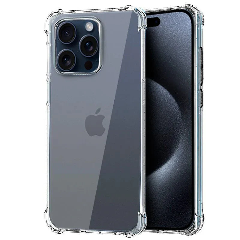 Carcasa COOL para iPhone 15 Pro AntiShock Transparente - PixelPlaza