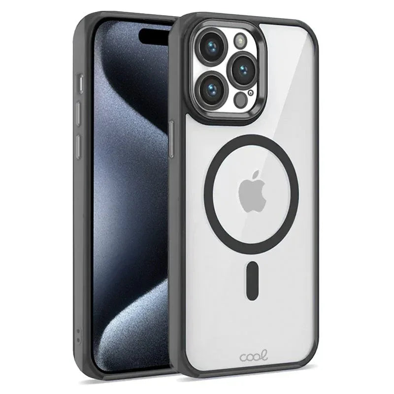 Carcasa COOL para iPhone 15 Pro Magnética Borde Negro - PixelPlaza