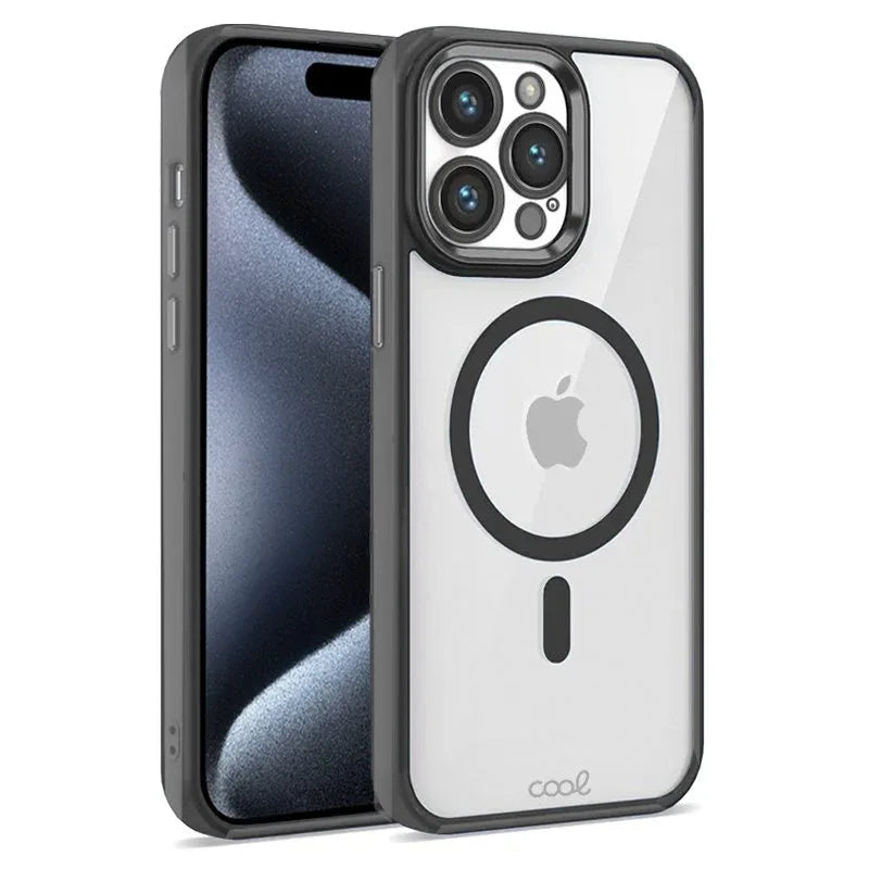 Carcasa COOL para iPhone 15 Pro Magnética Borde Negro - PixelPlaza
