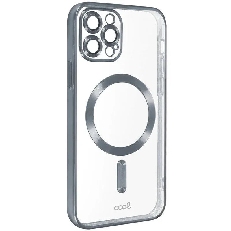 Carcasa COOL para iPhone 15 Pro Magnética Borde Plata - PixelPlaza