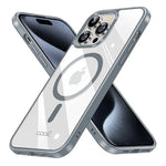 Carcasa COOL para iPhone 15 Pro Magnética Borde Plata - PixelPlaza