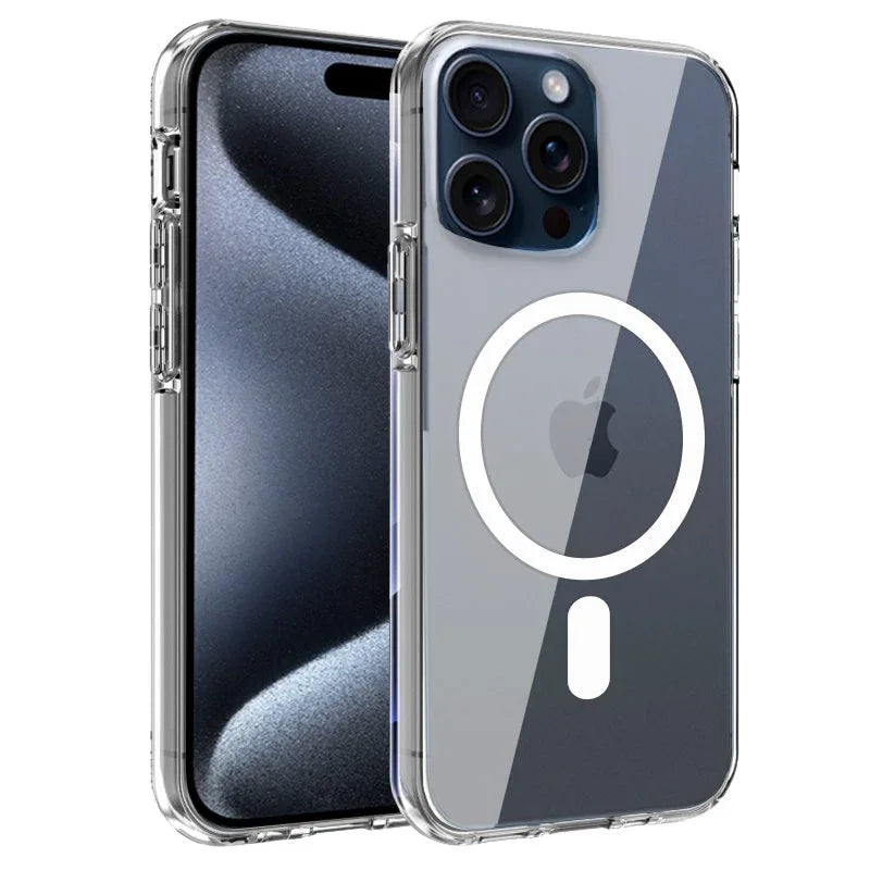 Carcasa COOL para iPhone 15 Pro Magnética Transparente - PixelPlaza