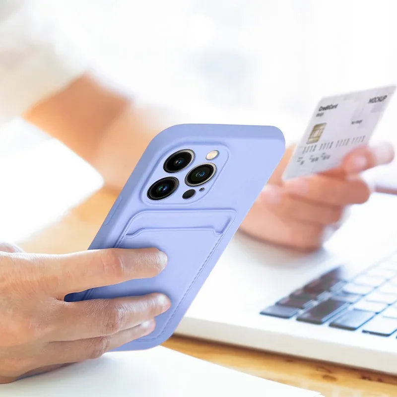 Carcasa COOL para iPhone 15 Pro Max Card Violeta - PixelPlaza