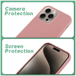 Carcasa COOL para iPhone 15 Pro Max Eco Biodegradable Rosa - PixelPlaza