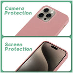 Carcasa COOL para iPhone 15 Pro Max Eco Biodegradable Rosa - PixelPlaza