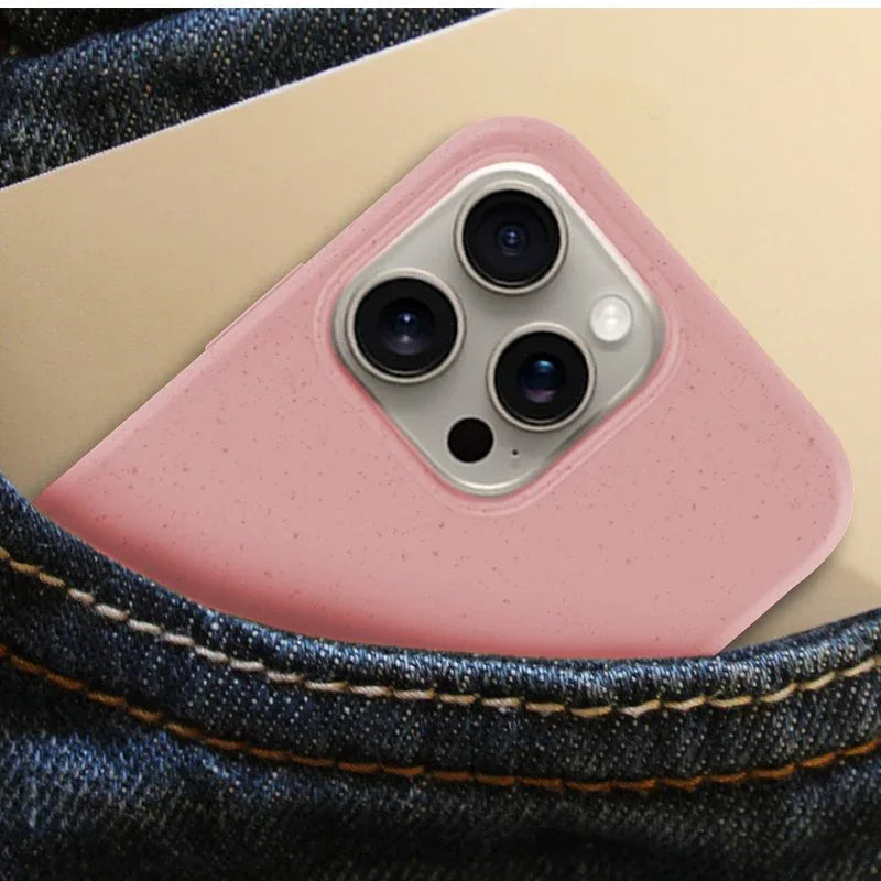 Carcasa COOL para iPhone 15 Pro Max Eco Biodegradable Rosa - PixelPlaza