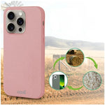 Carcasa COOL para iPhone 15 Pro Max Eco Biodegradable Rosa - PixelPlaza