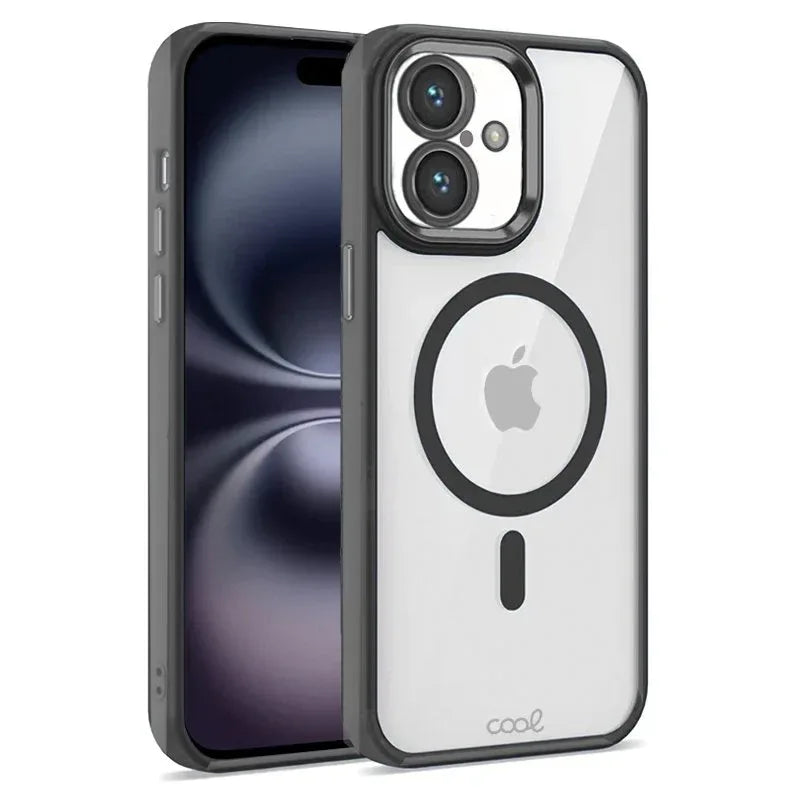 Carcasa COOL para iPhone 16 Magnética Borde Negro - PixelPlaza