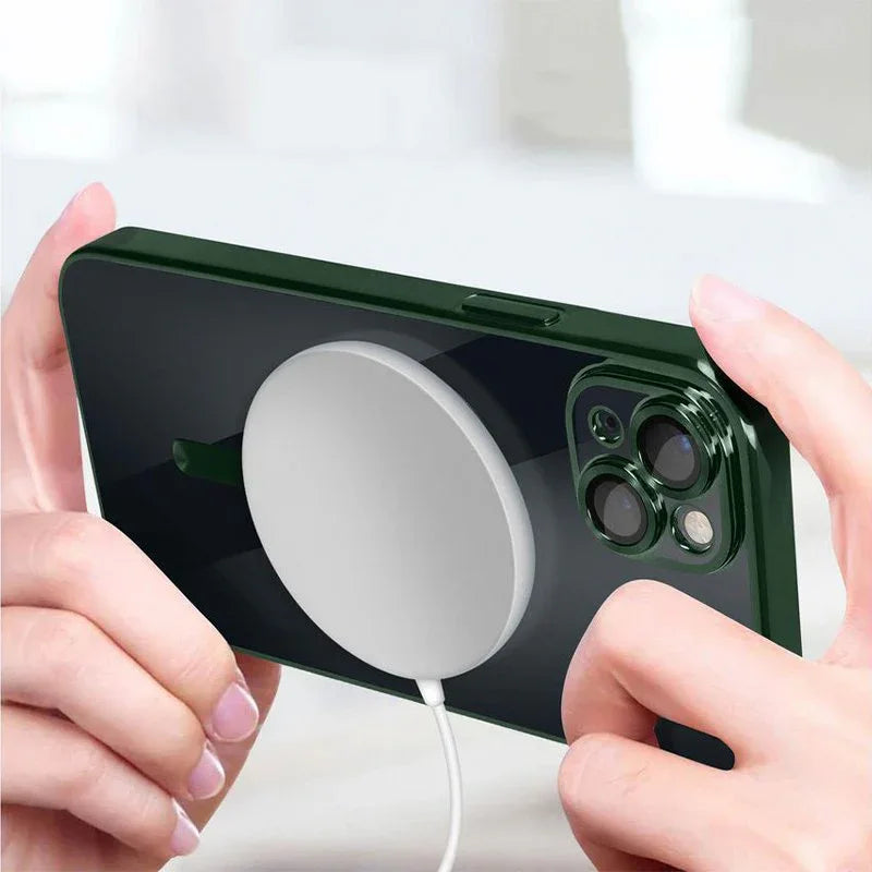 Carcasa COOL para iPhone 16 Magnética Borde Verde - PixelPlaza