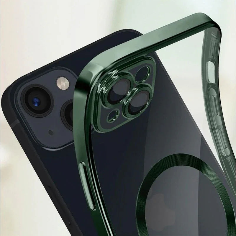 Carcasa COOL para iPhone 16 Magnética Borde Verde - PixelPlaza