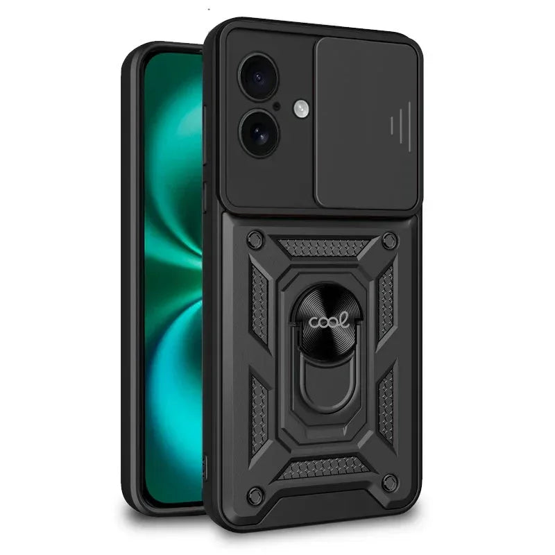 Carcasa COOL para iPhone 16 Plus Hard Ring Negro - PixelPlaza