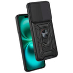 Carcasa COOL para iPhone 16 Plus Hard Ring Negro - PixelPlaza
