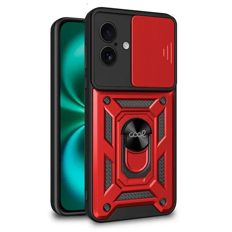 Carcasa COOL para iPhone 16 Plus Hard Ring Rojo - PixelPlaza