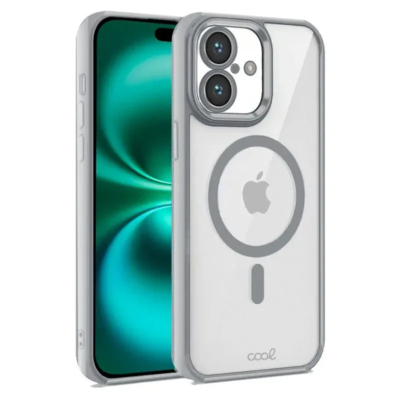 Carcasa COOL para iPhone 16 Plus Magnética Borde Plata - PixelPlaza