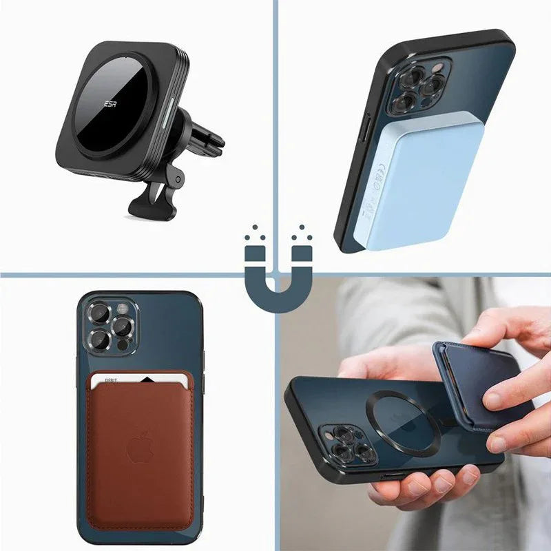 Carcasa COOL para iPhone 16 Plus Magnética Borde Plata - PixelPlaza