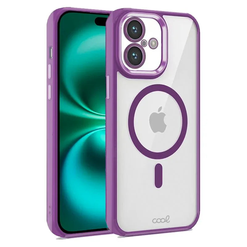 Carcasa COOL para iPhone 16 Plus Magnética Borde Violeta - PixelPlaza